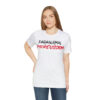Paranormal Percussion - Stacked Black Red Logo  - Simple Tee - Image 3