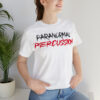 Paranormal Percussion - Stacked Black Red Logo  - Simple Tee - Image 7