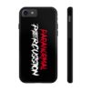 Paranormal Percussion Stacked Red White iPhone Case - Red