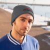 Paranormal Percussion - Stacked Logo Red Black - Knit Beanie - Image 4