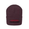 Paranormal Percussion - Stacked Logo Red Black - Knit Beanie - Image 22
