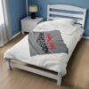 Paranormal Percussion Stacked Red Black with Grey - Velveteen Plush Blanket - Image 19