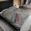 Paranormal Percussion Stacked Red Black with Grey - Velveteen Plush Blanket - Image 20