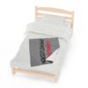 Paranormal Percussion Stacked Red Black with Grey - Velveteen Plush Blanket - Image 21