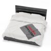 Paranormal Percussion Stacked Red Black with Grey - Velveteen Plush Blanket - Image 22