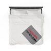 Paranormal Percussion Stacked Red Black with Grey - Velveteen Plush Blanket - Image 24