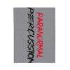 Paranormal Percussion Stacked Red Black with Grey - Velveteen Plush Blanket - Image 9