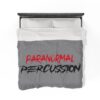 Paranormal Percussion Stacked Red Black with Grey - Velveteen Plush Blanket - Image 8