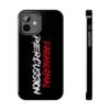 Paranormal Percussion Stacked Red White iPhone Case - Red - Image 74
