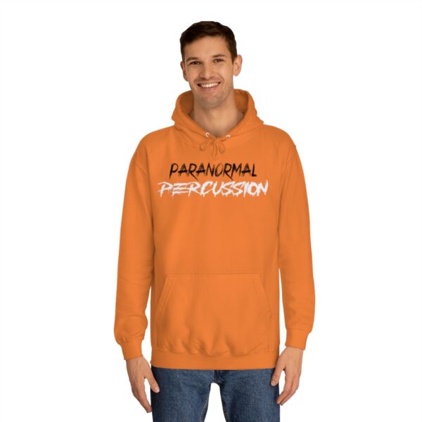 Paranormal Percussion College Hoodie (black white logo)