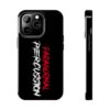Paranormal Percussion Stacked Red White iPhone Case - Red - Image 62